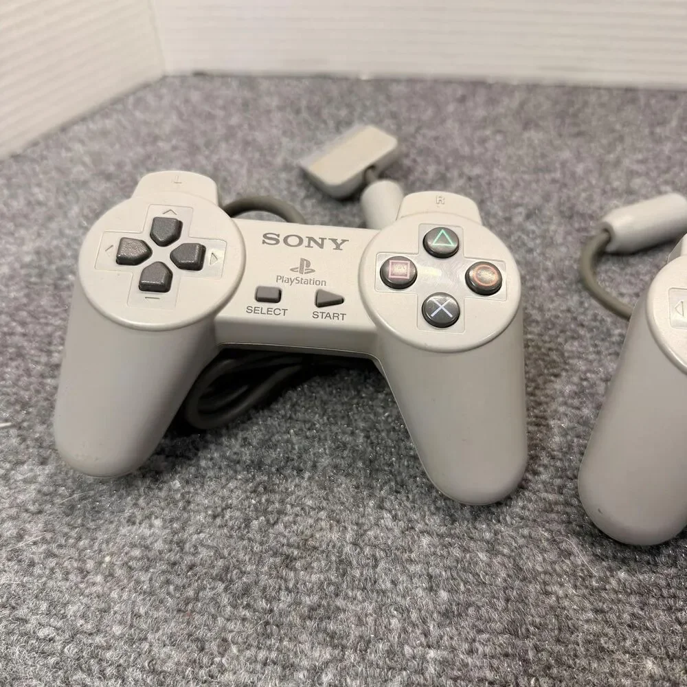 Sony PlayStation 1 PS1 Gray Wired Controller Lot SCPH-1080 SCPH-1200 OEM Gamepad